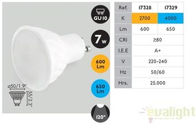 BEC LED GU10 7W 4000K 17329