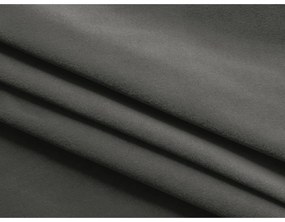 Canapea gri închis extensibilă/cu spațiu de depozitare cu tapițerie din catifea 225 cm Hula – Makamii