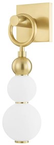 Aplica de perete LUX, Metal Alama Antic, Sticla, Perrin PI1890101-AGB-CE HVL
