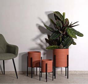 Ghivece decorative 3 buc. din metal ø 36 cm Milly – Mauro Ferretti