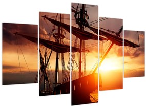 Tablou - Navă de pirați veche (150x105 cm)