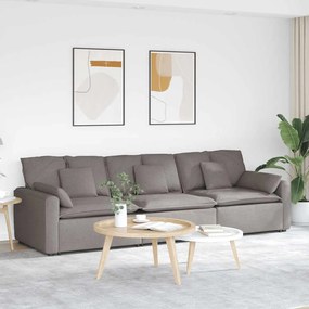 vidaXL Canapea modulară cu perne, gri taupe