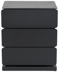 Comodă neagră din metal 37x45x26 cm Joey – Spinder Design