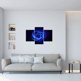 Tabloul cu ghem albastru abstract (90x60 cm)