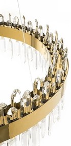 Lustra LED suspendata design modern Glamor 80 auriu