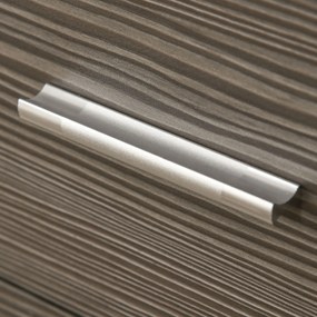 HOMCOM Comodă Modernă cu 4 Sertare, Manere din Aluminiu, Structură din Lemn, 76x35x72 cm, Alb și Gri | Aosom Romania