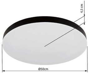 Plafoniera LED design modern simplu MATTHEW D-50cm alb/opal