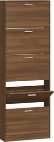 vidaXL Pantofar, stejar maro, 59x17x169 cm, lemn compozit