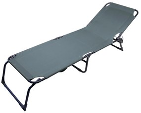 Cattara Șezlong pliabil pentru camping BERLIN, gri