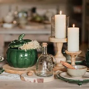 Lumanare Twisted crem 14 cm