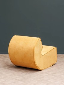 Fotoliu galben, stofa, Joy
