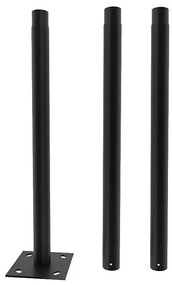 Bară metalică cu suport pentru lampă solară 3 m