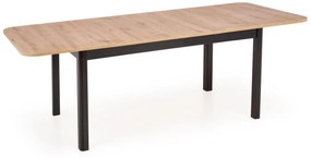 Masa extensibila Florian L160-228 cm stejar artizan/negru