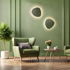 Aplică STONE 3xG9/8W/230V 37x49 cm verde