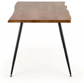 Masa Larson stejar natur/negru - L120xl80xh77 cm
