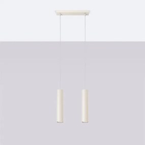 Lustră pe cablu Sollux SL.1480 LAGOS 2xGU10/10W/230V crem