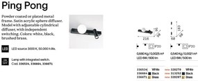 Aplica LED stil minimalist Ping pong ap alama