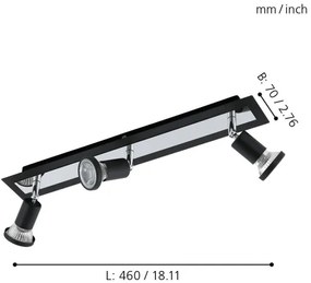 Eglo 94965 - LED Lampa spot SARRIA 3xGU10-LED/5W/230V