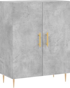 vidaXL Dulap, gri beton, 69,5x34x90 cm, lemn compozit