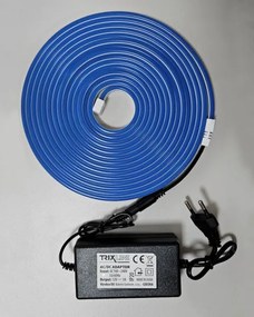 Bandă LED flexibilă NEON LED/10W/230V 5 m IP65 albastru