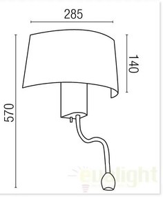 Aplica de perete LED Hotel 29946