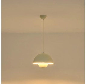 Lustră suspendată pe cablu JARDEN 1xE27/15W/230V, crem