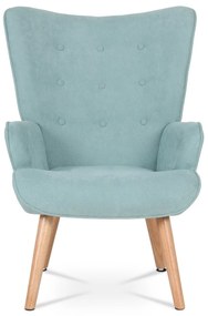 Fotoliu cu taburet BLUE2, turcoaz