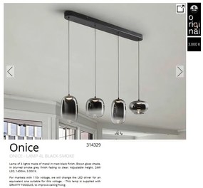 Lustra LED suspendata design modern Onice 4L