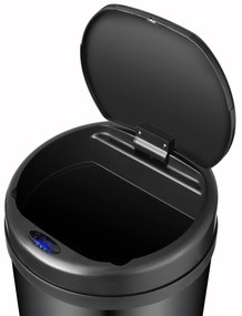 Coș de gunoi rotund cu senzor - 40 L - negru