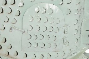 Decorațiune de perete tip pește, stil marin, culoare albastru deschis, din metal, „Blue Reef”