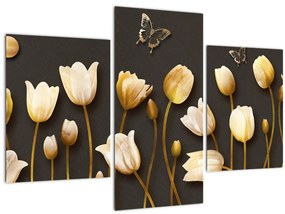 Tablou - Lalele - abstract (90x60 cm)