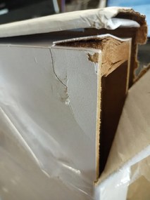 OFERTA Polita de perete SHELORA 120x23,5 cm, alba II. calitate