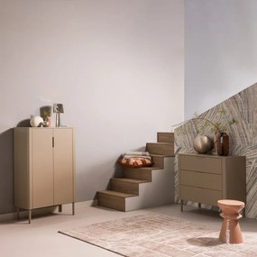 Măsuță auxiliară din metal ø 30 cm Fedde – WOOOD