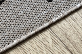 Covor sisal Floorlux 20607 marocani trellis argintiu si negru