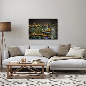 Tablou cu oraș nocturn (70x50 cm)