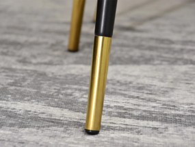 Set de 2 măsuțe de cafea Zoya Zest S (marmură grafit + aurie + negru). 1111892