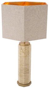 Veioza design LUX Newman, travertin