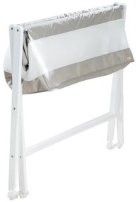 Pătuț leagăn alb cu roți pliabil 90x45 cm – Roba