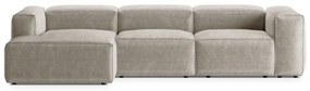 Coltar 3 locuri Bergamo velur reiat L304 cm