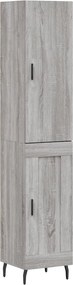 vidaXL Dulap înalt, gri sonoma, 34,5x34x180 cm, lemn prelucrat