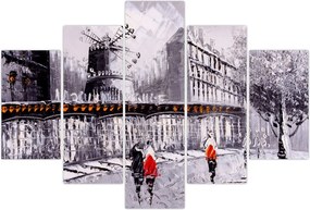 Tablou - Pictură în ulei a orașului II. (150x105 cm)