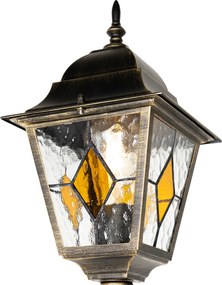 Lămpă de exterior vintage auriu antic 240 cm cu 2 lumini - Antigua
