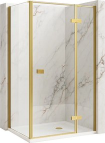 Cabina de dus Rea Atlas 80x80 Brush Gold