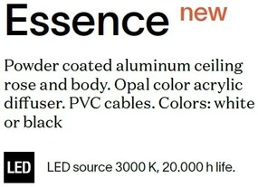 Lustra LED moderna design liniar ESSENCE SP 20W NERO