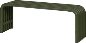 Bancă de grădină verde din metal Nokk – noo.ma