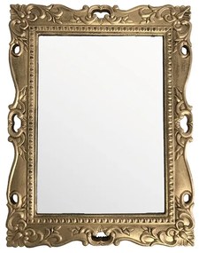 Oglinda de perete Vintage Golden din lemn 50 cm
