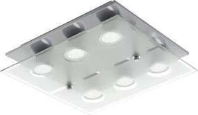 Eglo 75342 - Plafonieră LED dimabilă CABO-SD 6xGU10/5W/230V 34x34 cm crom mat