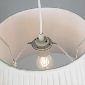 Lampă suspendată retro crem 45 cm - Plisse