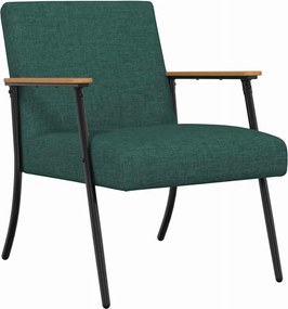 vidaXL fotoliu Verde închis 59 x 75 x 78 cm țesătură