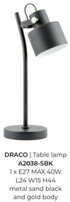 Veioza, Lampa de birou neagra DRACO